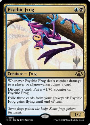 Psychic Frog  [Foil]  (PPEOE-199) - [Promo Pack: Edge of Eternities] - Trinity Hobby