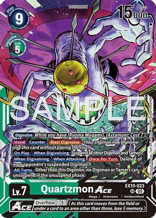 Quartzmon ACE (EX10-023) - [Sinister Order] Foil - Trinity Hobby