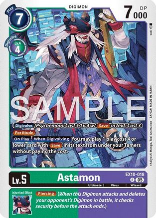 Astamon (EX10-018) - [Sinister Order] Foil - Trinity Hobby