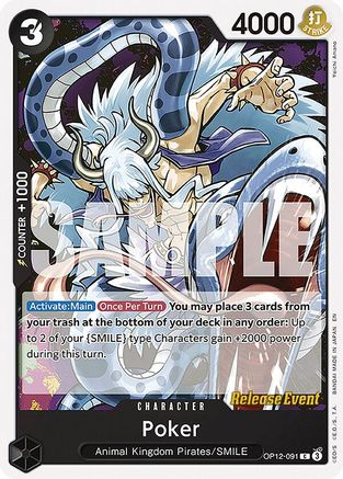 Poker (OP12-091) - [Legacy of the Master Release Event Cards]