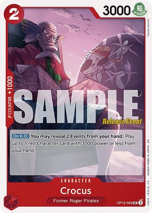 Crocus (OP12-003) - [Legacy of the Master Release Event Cards]