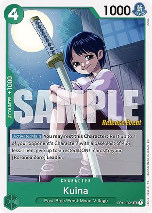 Kuina (OP12-026) - [Legacy of the Master Release Event Cards]
