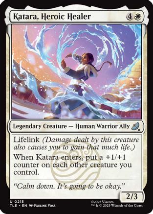 Katara, Heroic Healer  [Foil]  (TLE-215) - [Avatar: The Last Airbender: Eternal-Legal] - Trinity Hobby