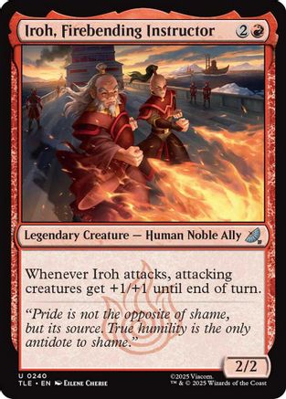 Iroh, Firebending Instructor  [Foil]  (TLE-240) - [Avatar: The Last Airbender: Eternal-Legal]