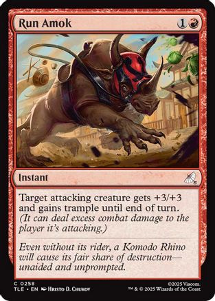 Run Amok  [Foil]  (TLE-258) - [Avatar: The Last Airbender: Eternal-Legal] - Trinity Hobby