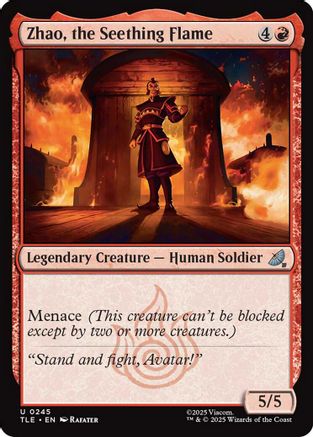 Zhao, the Seething Flame  [Foil]  (TLE-245) - [Avatar: The Last Airbender: Eternal-Legal] - Trinity Hobby