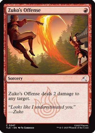 Zuko's Offense  (TLE-247) - [Avatar: The Last Airbender: Eternal-Legal] - Trinity Hobby