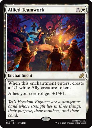 Allied Teamwork  [Foil]  (TLE-213) - [Avatar: The Last Airbender: Eternal-Legal] - Trinity Hobby