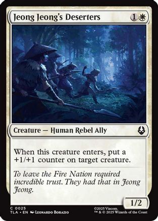 Jeong Jeong's Deserters  [Foil]  (TLA-025) - [Avatar: The Last Airbender]