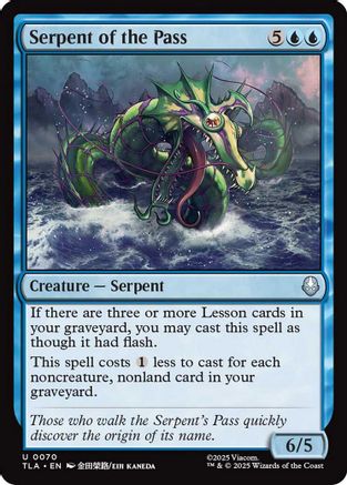Serpent of the Pass  [Foil]  (TLA-070) - [Avatar: The Last Airbender] - Trinity Hobby