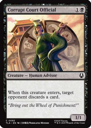 Corrupt Court Official  [Foil]  (TLA-092) - [Avatar: The Last Airbender] - Trinity Hobby