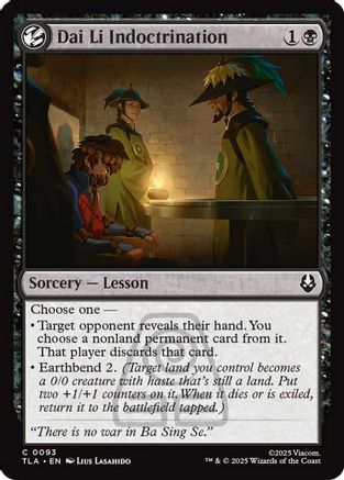 Dai Li Indoctrination  [Foil]  (TLA-093) - [Avatar: The Last Airbender] - Trinity Hobby