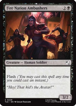 Fire Nation Ambushers  [Foil]  (TLE-229) - [Avatar: The Last Airbender: Eternal-Legal] - Trinity Hobby