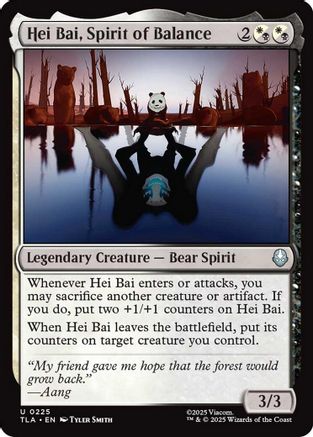 Hei Bai, Spirit of Balance  [Foil]  (TLA-225) - [Avatar: The Last Airbender] - Trinity Hobby