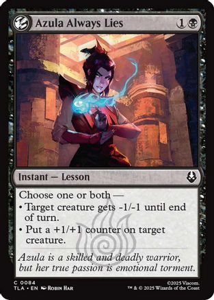 Azula Always Lies  [Foil]  (TLA-084) - [Avatar: The Last Airbender] - Trinity Hobby