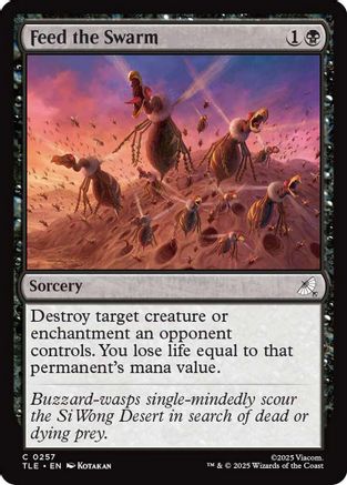 Feed the Swarm  [Foil]  (TLE-257) - [Avatar: The Last Airbender: Eternal-Legal] - Trinity Hobby