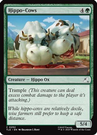 Hippo-Cows  [Foil]  (TLE-252) - [Avatar: The Last Airbender: Eternal-Legal] - Trinity Hobby
