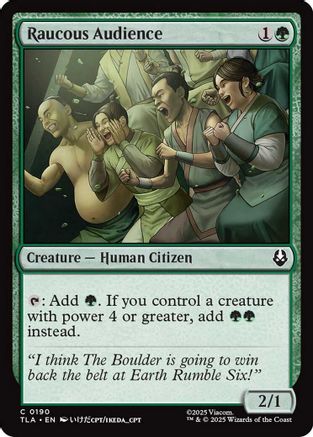 Raucous Audience  [Foil]  (TLA-190) - [Avatar: The Last Airbender] - Trinity Hobby