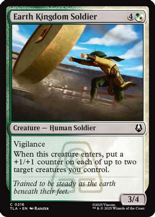 Earth Kingdom Soldier  [Foil]  (TLE-216) - [Avatar: The Last Airbender: Eternal-Legal] - Trinity Hobby