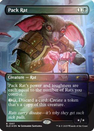 Pack Rat (1307)  [Foil]  (SLD-1307) - [Secret Lair Drop Series] - Trinity Hobby