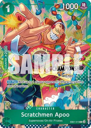 Scratchmen Apoo (CS 25-26 Celebration Pack) (EB01-015) - [One Piece Promotion Cards] Foil