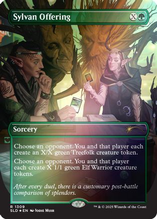 Sylvan Offering  [Foil]  (SLD-1309) - [Secret Lair Drop Series] - Trinity Hobby