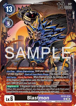 Blastmon (EX10-034) - [Sinister Order] Foil - Trinity Hobby