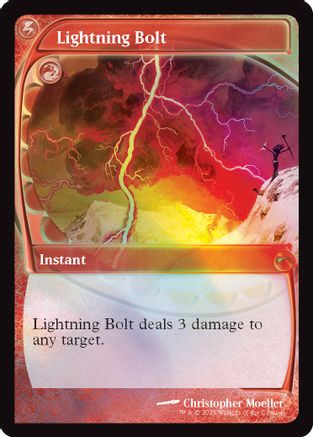 Lightning Bolt (Retro Frame)  [Foil]  (SLD-001) - [Secret Lair Drop Series] - Trinity Hobby