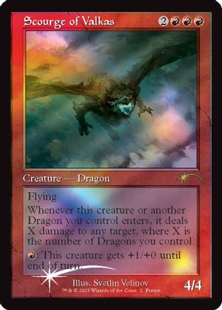 Scourge of Valkas (Retro Frame)  [Foil]  (SLD-002) - [Secret Lair Drop Series] - Trinity Hobby
