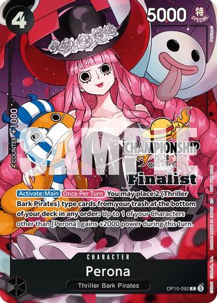 Perona (CS 25-26 Finalist Card Set 1) (OP10-092) - [One Piece Promotion Cards] Foil
