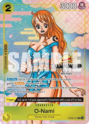 O-Nami (CS 25-26 Event Pack Finalist Ver.) (OP06-101) - [One Piece Promotion Cards] Foil