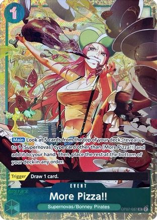 More Pizza!! (Premium Card Collection -Best Selection Vol. 4-) (OP07-037) - [One Piece Promotion Cards] Foil - Trinity Hobby
