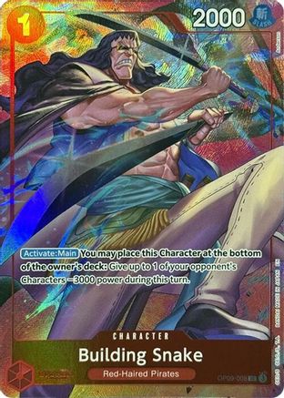 Building Snake (Premium Card Collection -Best Selection Vol. 4-) (OP09-008) - [One Piece Promotion Cards] Foil