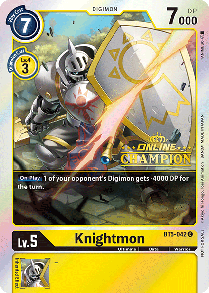 Knightmon [BT5-042] (Online Champion) [Battle of Omni Promos] - Trinity Hobby