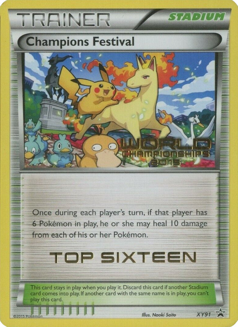 Champions Festival (XY91) (2015 Top Sixteen) [XY: Black Star Promos] - Trinity Hobby