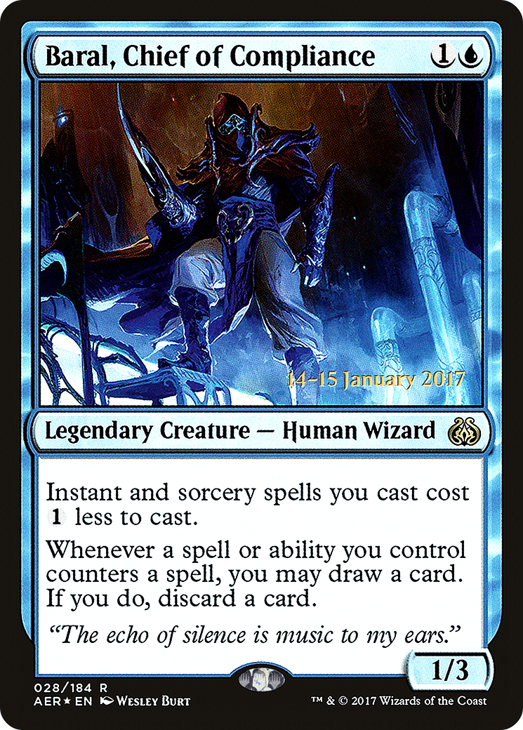 Baral, Chief of Compliance [Aether Revolt Prerelease Promos] - Trinity Hobby