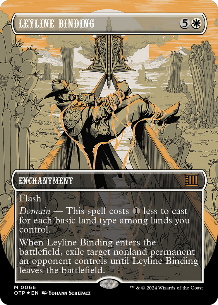 Leyline Binding (Textured Foil) [Outlaws of Thunder Junction: Breaking News] - Trinity Hobby