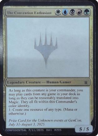 The Convention Enthusiast  (-) - [Un-Known Event Playtest Cards] - Trinity Hobby