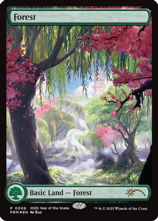 Forest (Year of the Snake 2025)  [Foil]  (SSP-006) - [Standard Showdown Promos] - Trinity Hobby
