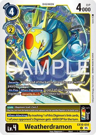 Weatherdramon (EX10-014) - [Sinister Order] - Trinity Hobby