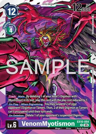 VenomMyotismon (EX10-054) - [Sinister Order] Foil