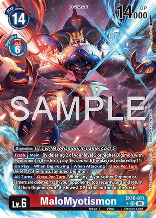 MaloMyotismon (Alternate Art) (EX10-011) - [Sinister Order] Foil
