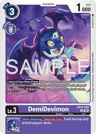 DemiDevimon (EX10-040) - [Sinister Order] - Trinity Hobby