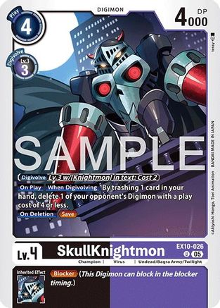 SkullKnightmon (EX10-026) - [Sinister Order] - Trinity Hobby