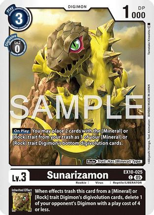 Sunarizamon (EX10-025) - [Sinister Order]