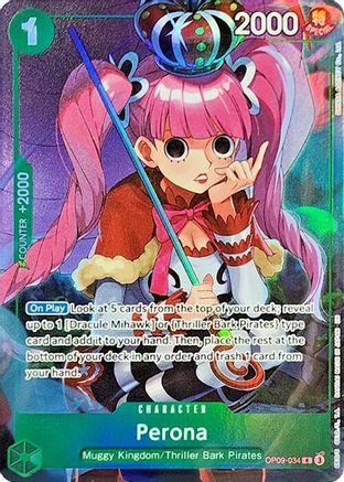 Perona (Illustration Box Vol.4) (OP09-034) - [One Piece Promotion Cards] Foil