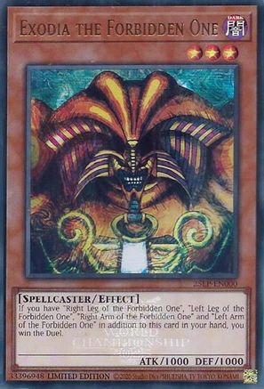 Exodia the Forbidden One [25LP-EN000] - Limited Pack World Championship 2025 Limited - Ultra Rare - Trinity Hobby