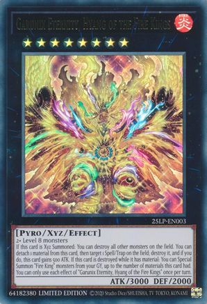 Garunix Eternity, Hyang of the Fire Kings [25LP-EN003] - Limited Pack World Championship 2025 Limited - Ultra Rare - Trinity Hobby