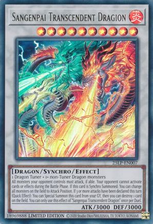 Sangenpai Transcendent Dragion [25LP-EN007] - Limited Pack World Championship 2025 Limited - Ultra Rare - Trinity Hobby
