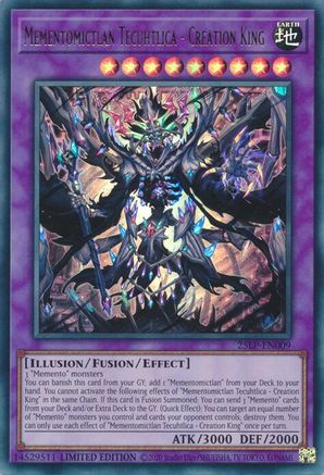 Mementomictlan Tecuhtlica - Creation King [25LP-EN009] - Limited Pack World Championship 2025 Limited - Ultra Rare - Trinity Hobby